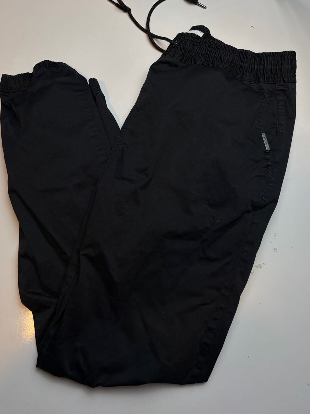 I LOVE UGLY Black jogger Pants sz L